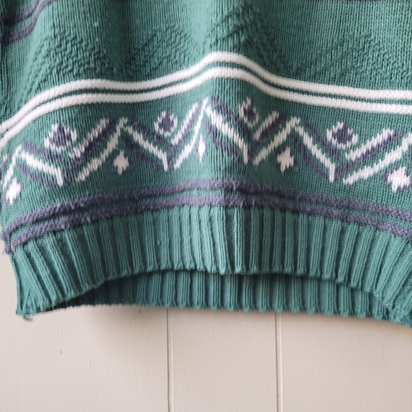 Vintage Knit Oversized Sweater By Jessie Made in Canada - Picture 7 of 12